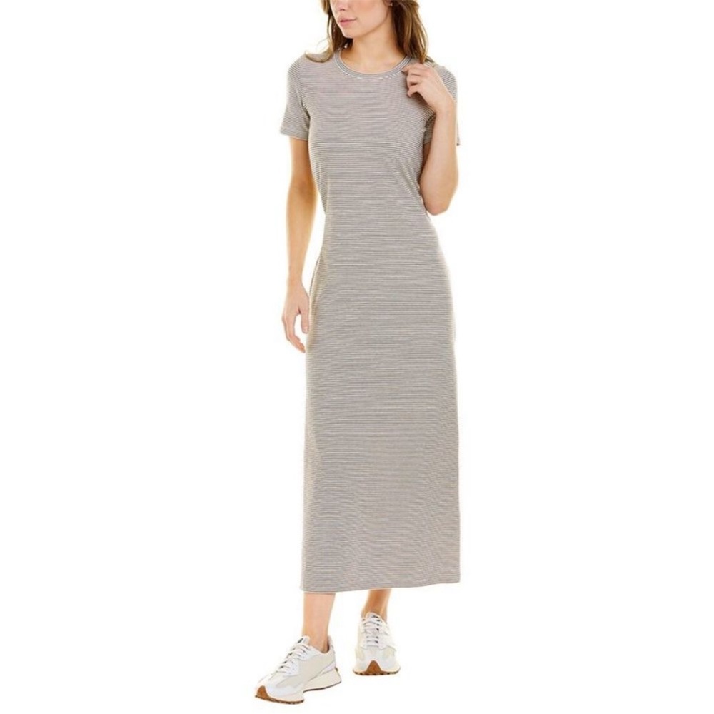 Theory Cherryal Ranmire Stripe T-Shirt Dress Size Large